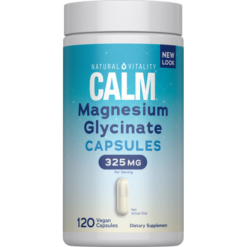 CALM Magnesium Glycinate, 300 mg (per serving), 120 Vegan Capsules