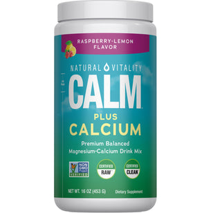 CALM plus Calcium Powder Raspberry-Lemon, 16 oz (454 g)
