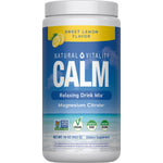Natural Vitality Calm, a Magnesium Citrate relaxing drink mix in Sweet Lemon flavor, 16 oz (453 g) container.