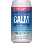 Natural Vitality Calm Watermelon Flavor, 16 oz magnesium citrate drink mix for relaxation.