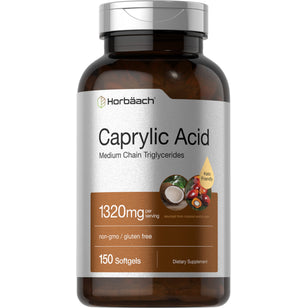 Caprylic Acid, 1320 mg (per serving), 150 Softgels