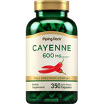 Cayenne 600 MG Equivalent Herbal Supplement with 350 Quick Release Capsules.