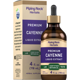 Cayenne Liquid Extract Alcohol Free, 4 fl oz (118 mL) Dropper Bottle