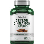 Ceylon Cinnamon, 6000 mg (per serving), 135 Quick Release Capsules