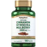 Ceylon Cinnamon Gymnema Mulberry Complex, 2000 mg (per serving), 180 Quick Release Capsules