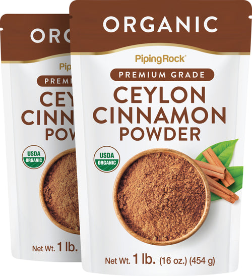 Ceylon Cinnamon Powder (Organic), 1 lb (454 g) Bag, 2  Bags