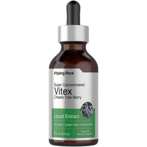 Chaste Tree Berry (Vitex) Liquid Extract  Alcohol Free, 2 fl oz (59 mL) Dropper Bottle