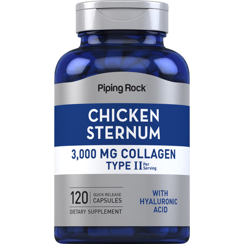 Chicken Sternum Collagen Type II, 3000 mg (per serving), 120 Quick Release Capsules