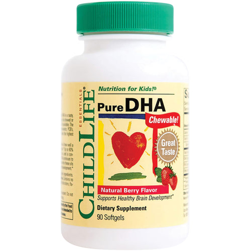 Children's Pure DHA Chewable Natural Berry Flavor, 90 Softgels