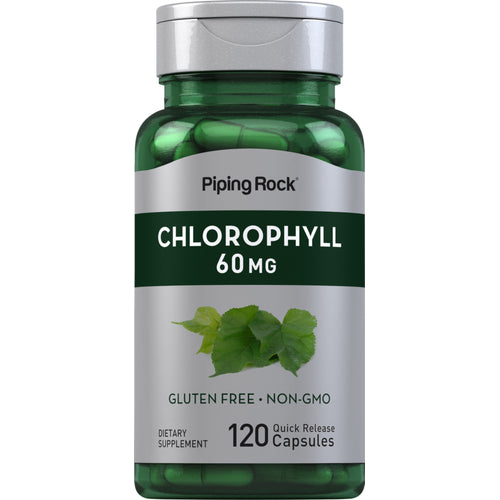 Chlorophyll, 60 mg, 120 Quick Release Capsules