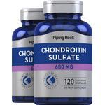 Two bottles of Chondroitin Sulfate, 600 mg, with a Joint Support Formula label, each containing 120 quick release capsules.