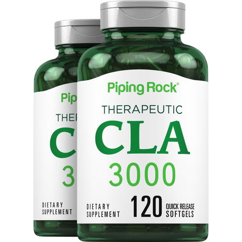 CLA 3000 (Therapeutic), 3000 mg (per serving), 120 Quick Release Softgels, 2  Bottles