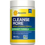 Cleanse More Herbal & Mineral Formula, Overnight Formula, 100 Vegan Capsules. Supports relief from occasional constipation.