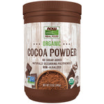 NOW Real Food Organic Cocoa Powder, 12 oz (340 g). No Sugar Added, Non-Alkalized. Non-GMO Project Verified, USDA Organic, Gluten Free.