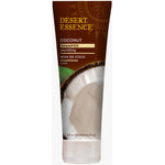 Desert Essence Coconut Shampoo in an 8 oz tube, showcasing natural ingredients for nourishing and hydrating hair with a tropical scent.