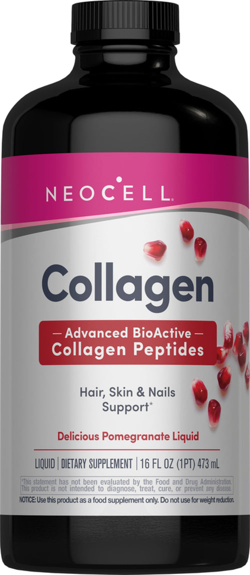 Collagen Liquid, 16 FL OZ Pomegranate Flavor