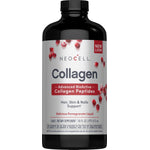 NEOCELL Collagen Pomegranate Liquid, 16 FL OZ, 473 mL, featuring advanced bioactive collagen peptides, delicious flavor.