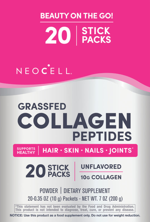 Collagen Peptides 10 gram Stick Packs, 20 Stick Packs