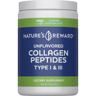 Collagen Peptides Type I & III Powder, 10 oz (283 g) Bottle