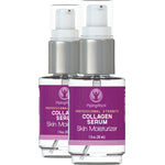 Two pump bottles of Collagen Serum Skin Moisturizer, each containing 1 fl. oz. (30 mL).