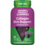 A bottle of Collagen Skin Support Gummies with 90 gummies in blackberry lavender flavor.