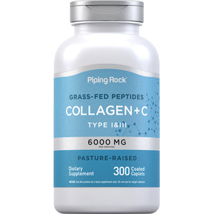 Collagen Type I & III, 6000 mg (per serving), 300 Caplets