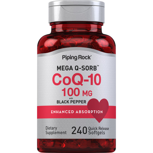 CoQ10, 100 mg, 240 Quick Release Softgels
