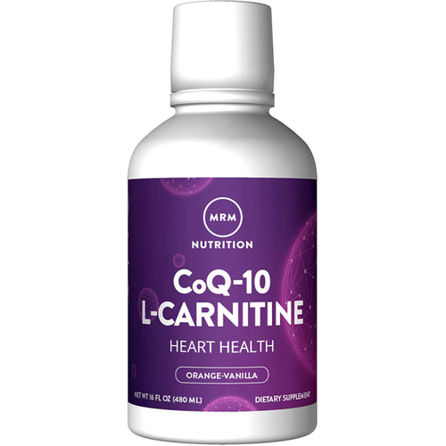 CoQ10 with L-Carnitine Liquid (Orange Vanilla), 16 fl oz Bottle