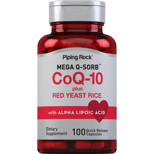 CoQ10 with Red Yeast Rice, 100 Quick Release Capsules