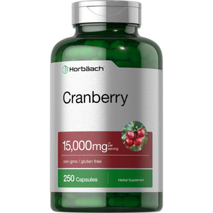 Cranberry Concentrate Plus Vitamin C, 15,000 mg (per serving), 250 Capsules