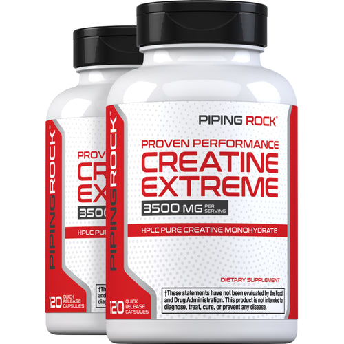 Creatine Monohydrate, 3500 mg (per serving), 120 Quick Release Capsules, 2  Bottles