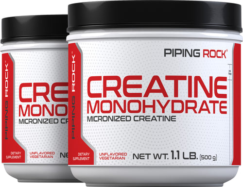 Creatine Powder (Micronized), 5000 mg, 1.1 lb (500 g) Bottle, 2  Bottles