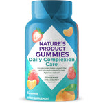 Nature's Product Gummies for daily complexion care, tangerine strawberry flavor, 60 gummies, dietary supplement.