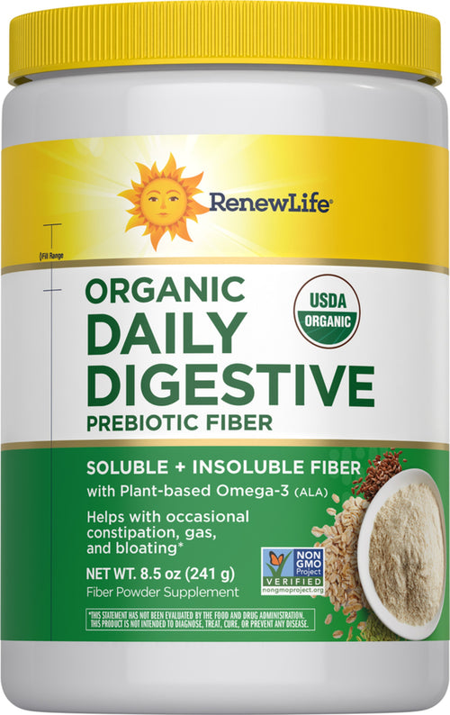 Daily Digestive Organic Prebiotic Fiber, 8.5 oz (241 g) Powder