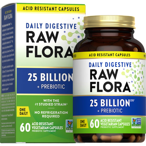 Daily Digestive Probiotic - 25 Billion CFU, 60 Vegetarian Capsules