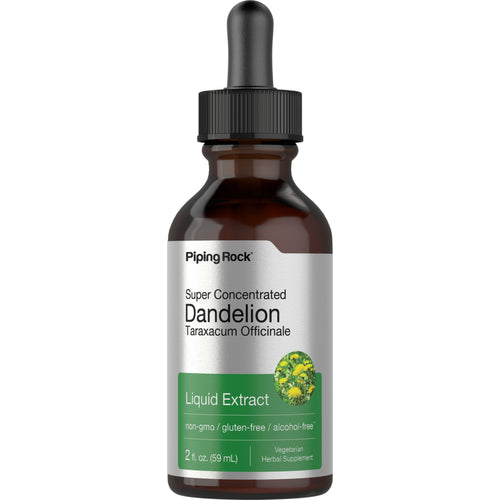 Dandelion Liquid Extract Alcohol Free, 2 fl oz (59 mL) Dropper Bottle