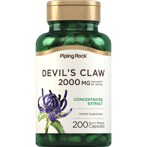 Devils Claw, 2000 mg (per serving), 200 Quick Release Capsules