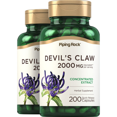 Devil's Claw, 2000 mg (per serving), 200 Quick Release Capsules, 2  Bottles
