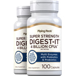 Digest-IT Multi Enzymes Super Strength with Probiotics, 100 Capsules, 2  Bottles