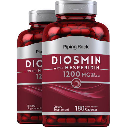 Diosmin w/ Hesperidin, 1200 mg (per serving), 180 Quick Release Capsules, 2  Bottles