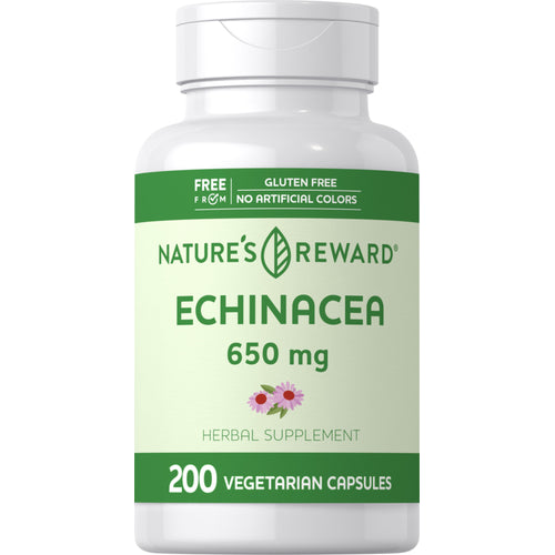 Echinacea, 650 mg (per serving), 200 Vegetarian Capsules