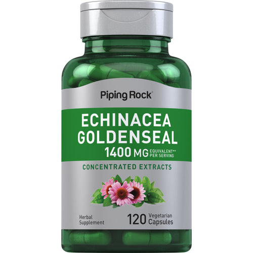 Echinacea Goldenseal, 1400 mg (per serving), 120 Vegetarian Capsules