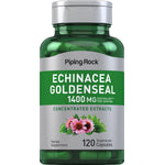Echinacea Goldenseal supplement offering 1400 mg per serving with 120 vegetarian capsules.
