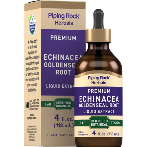 Echinacea & Goldenseal Liquid Extract Alcohol Free, 4 fl oz (118 mL) Dropper Bottle