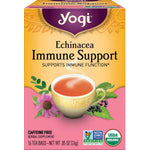 Yogi Echinacea Immune Support Tea with 16 bags. Herbal supplement, Non-GMO Project Verified, USDA Organic certified.