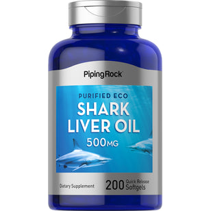eco Shark Liver Oil, 500 mg, 200 Quick Release Softgels