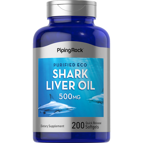 eco Shark Liver Oil, 500 mg, 200 Quick Release Softgels