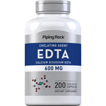 EDTA Calcium Disodium 600 mg, a chelating agent, in 200 quick release capsules as a dietary supplement.