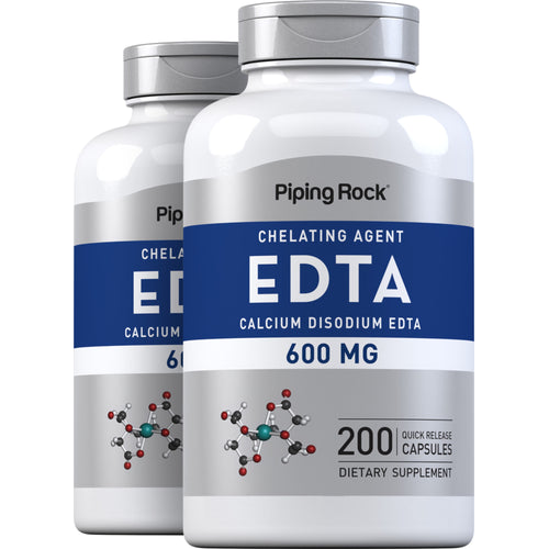 EDTA Calcium Disodium, 600 mg, 200 Quick Release Capsules, 2  Bottles