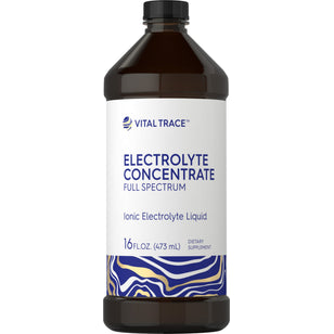 Vital Trace Electrolyte Concentrate, Full Spectrum Ionic Electrolyte Liquid, 16 FL.OZ. (473 mL) Dietary Supplement.